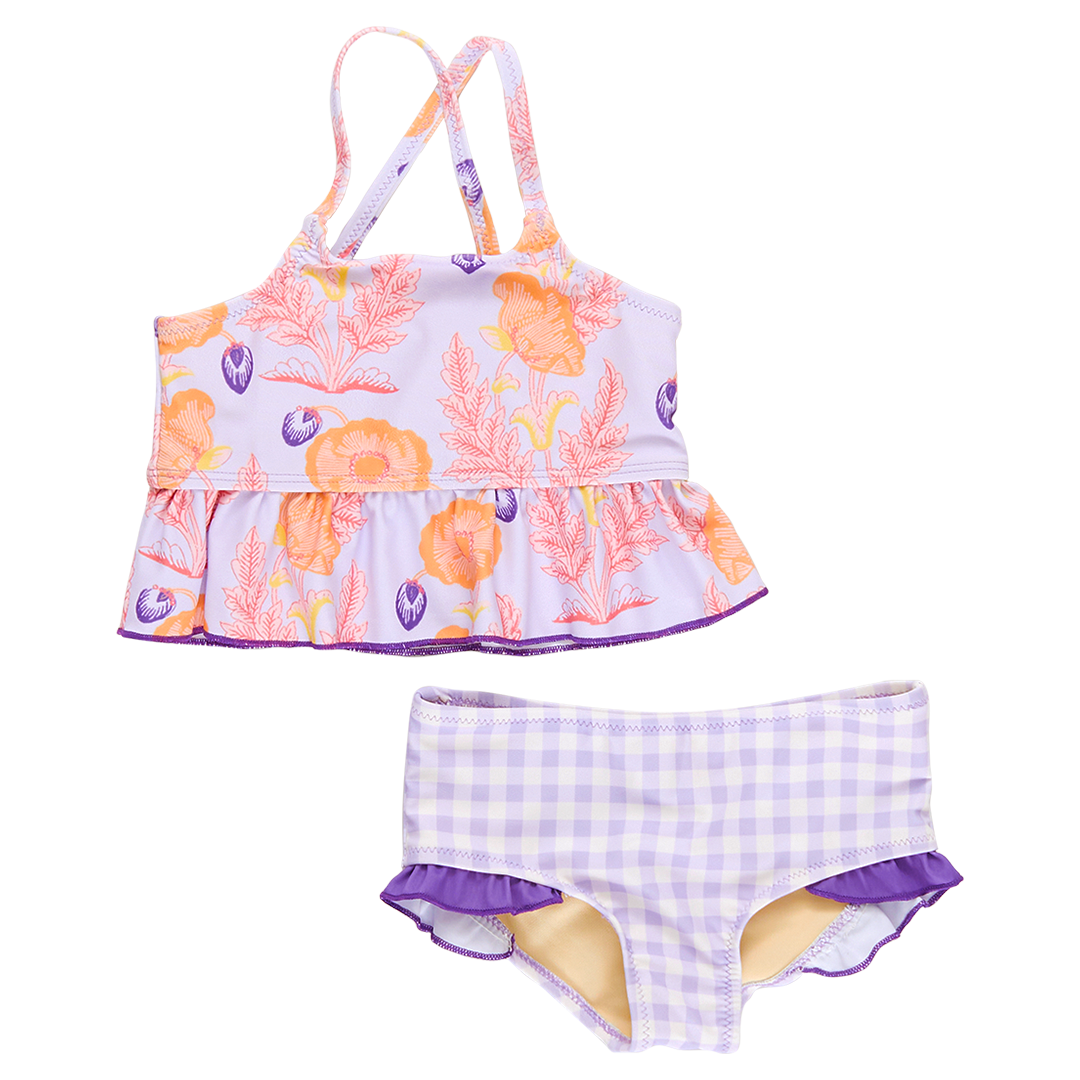 Image of Girls Joy Tankini - Purple Gilded Floral