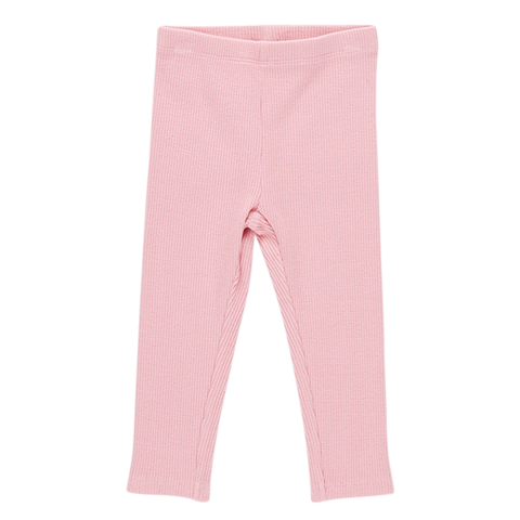 Girls Organic Rib Legging - Cream – Pink Chicken