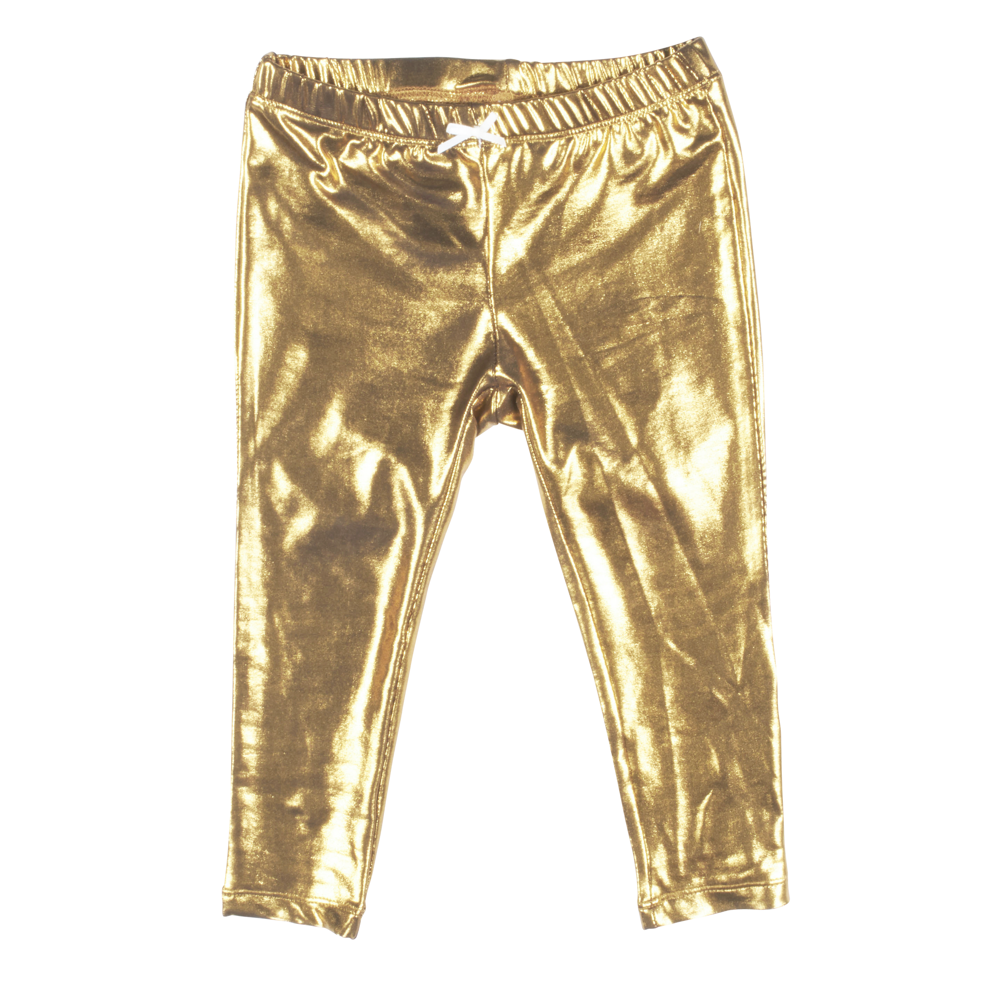 baby gold leggings