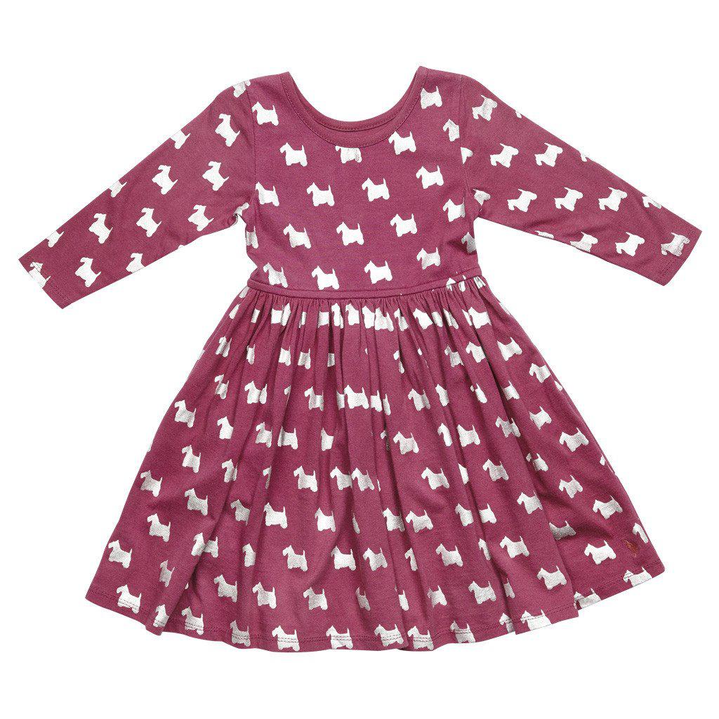 pink chicken suri dress