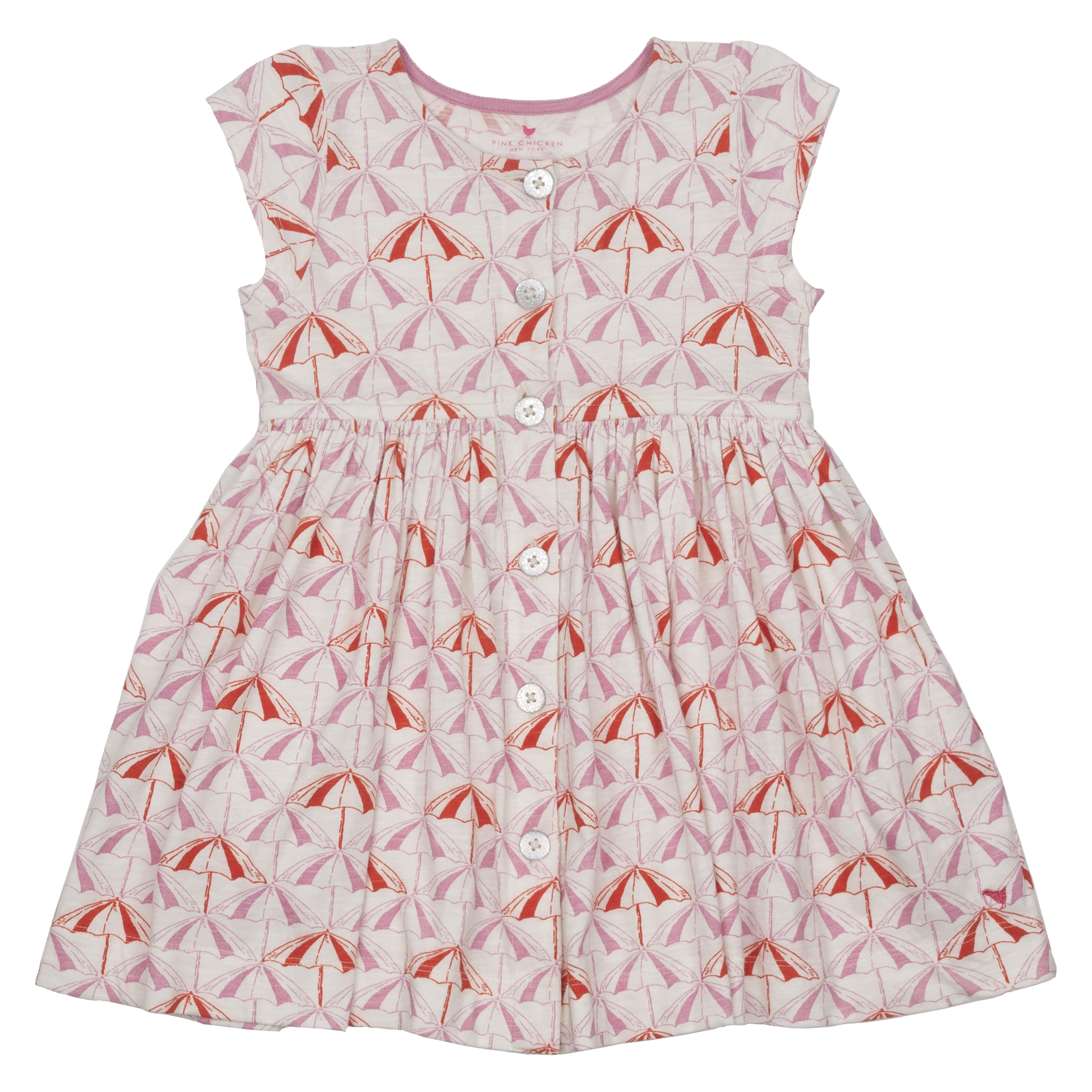 pink chicken suri dress