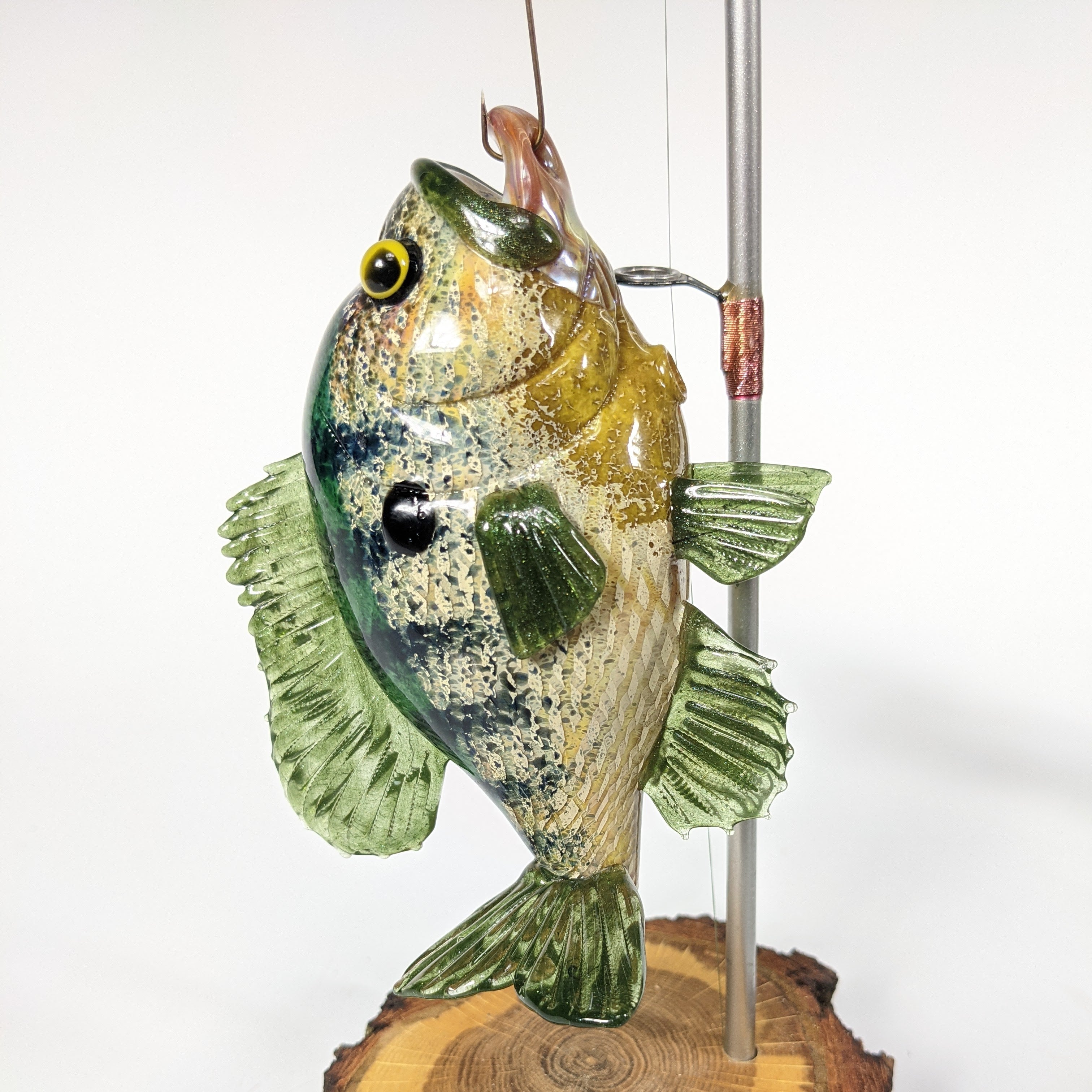 Trapper Studio Full Fish Pipe & Display | Legacy Glassworks