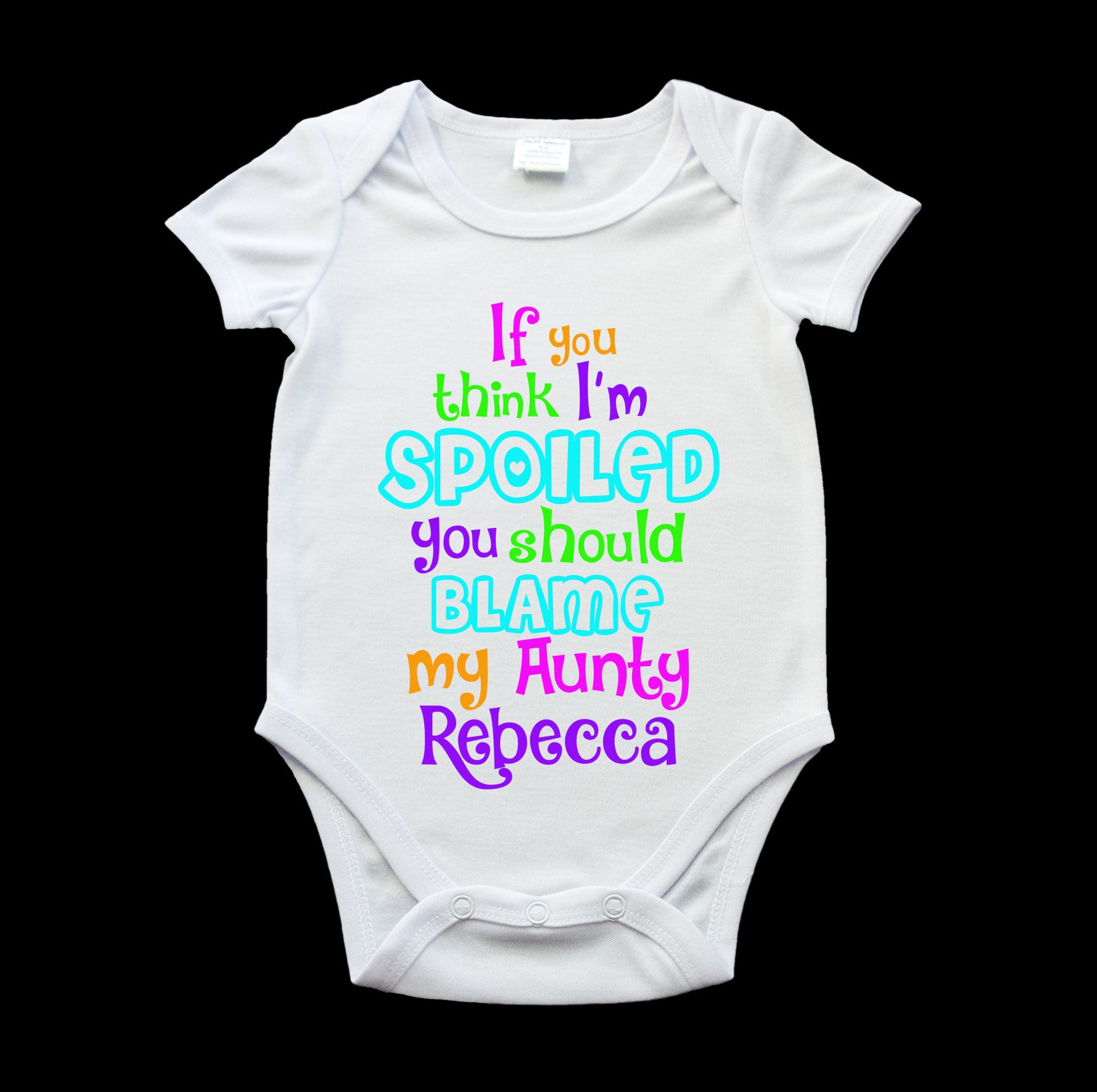 aunty baby romper