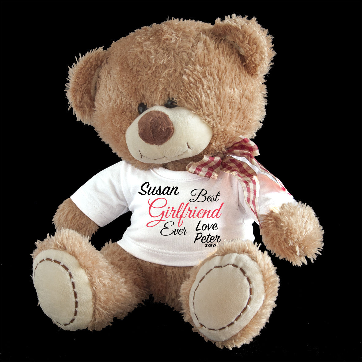 personalised valentines teddy bear