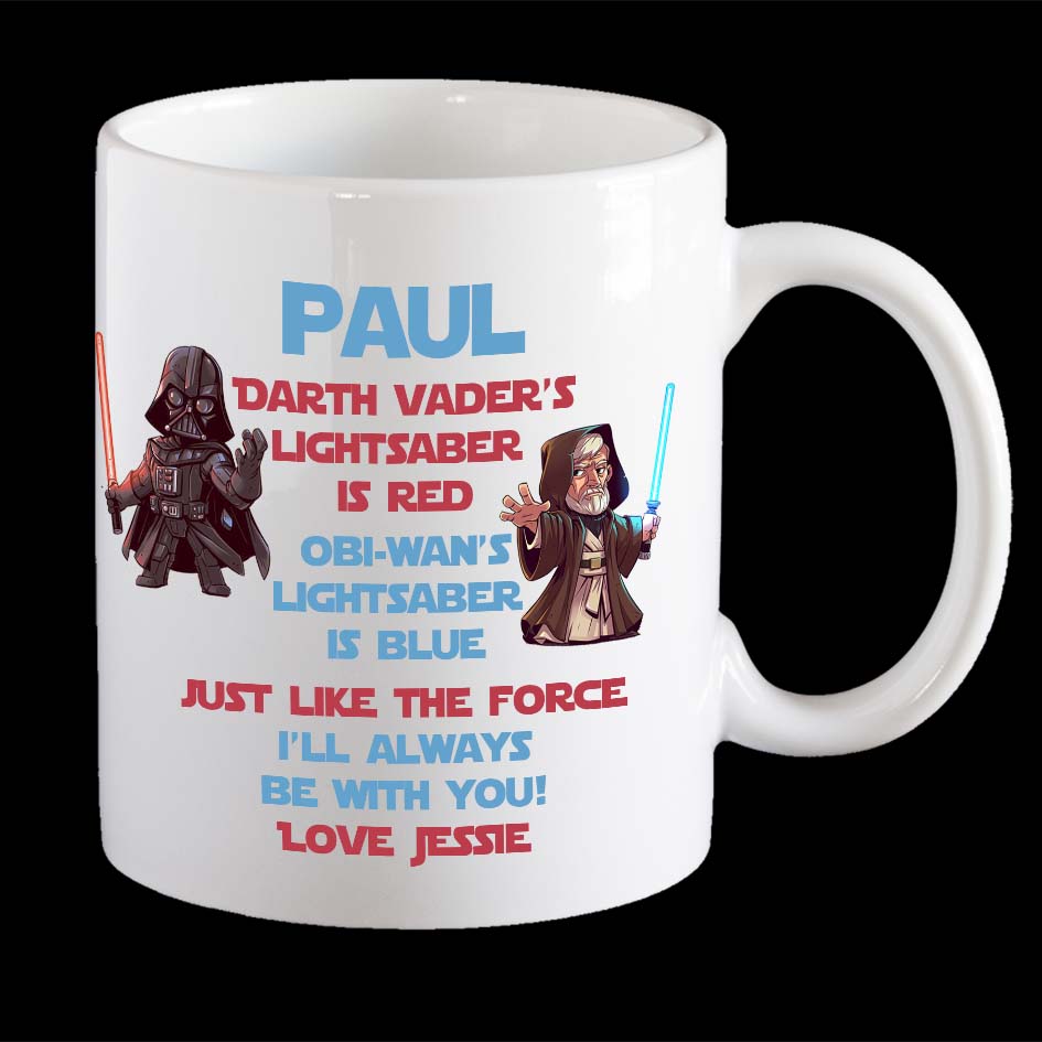 personalised star wars mug