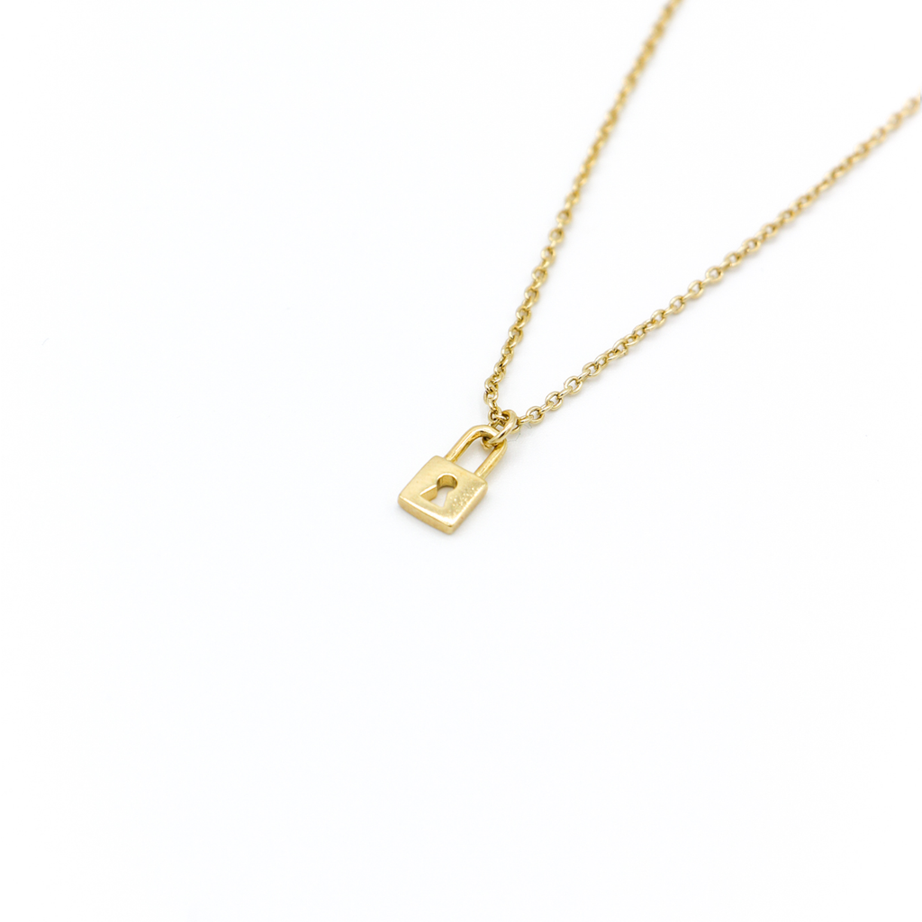 Tiny or Small Lock Necklace