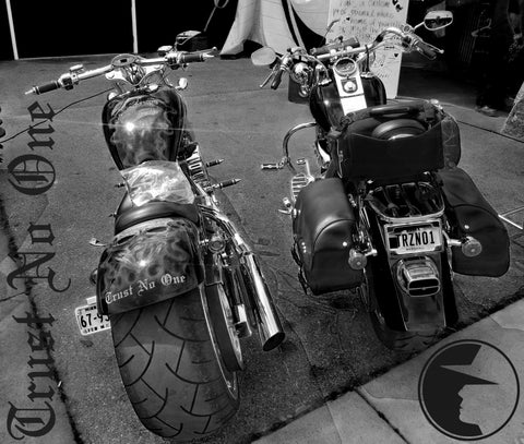 custom bike motorcycle photography blog trust no one models motto