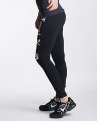 Women's Ladies Trust No One Full Length Yoga Pants Black workout clothing gym apparel TN1 TNO TrustNoOne TrustNo1