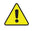 Yellow warning triangle with an exclamation point