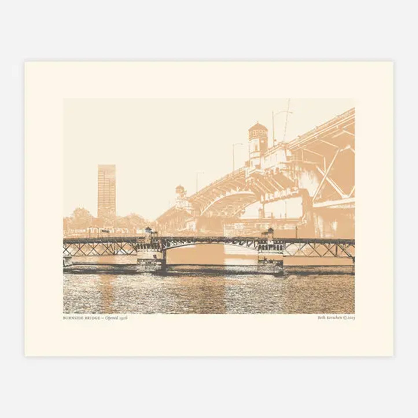 Urban Retrospectives: Burnside Bridge Print