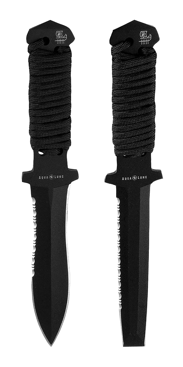 Dive Knife - Stainless Steel - Sheath & Straps - Easy Convenient Squeeze  Lock