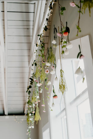 wedding flowers ceiling arrangement florist wellington