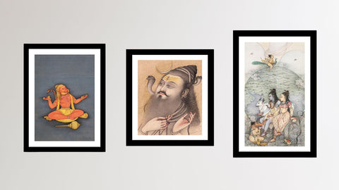 Buy Shiv Ganesh Paintings Online: Traditional Art