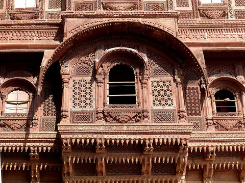 Jharokha balcony in Jodhpur (Mehrangarh)