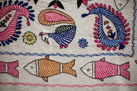 The minimalism in Kantha Embroidery