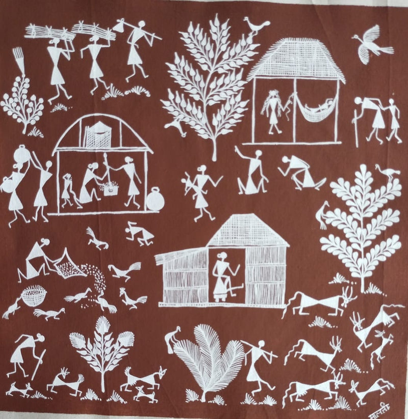 Buy Recording : ONLINE WARLI PAINTING WORKSHOP WITH DILIP BAHOTHA –  