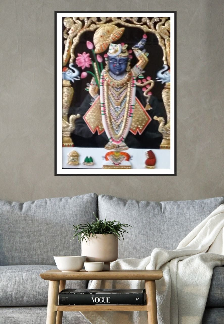 Buy Shrinathji Pichwai Painting By Jayesh Sharma – MeMeraki.com