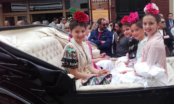 Sevilla ladies in carriage