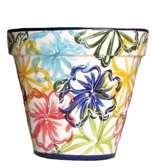 Hand painted flower pot from Spain