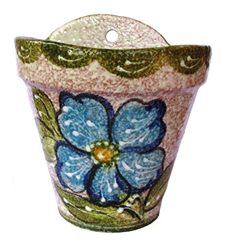 Wall Hanging Flower Pot (Green Design) - Hand Painted in ...