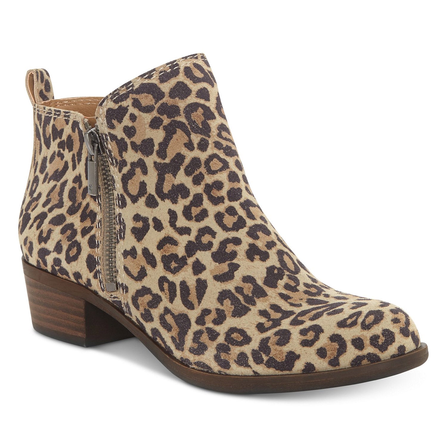 lucky brand leopard booties