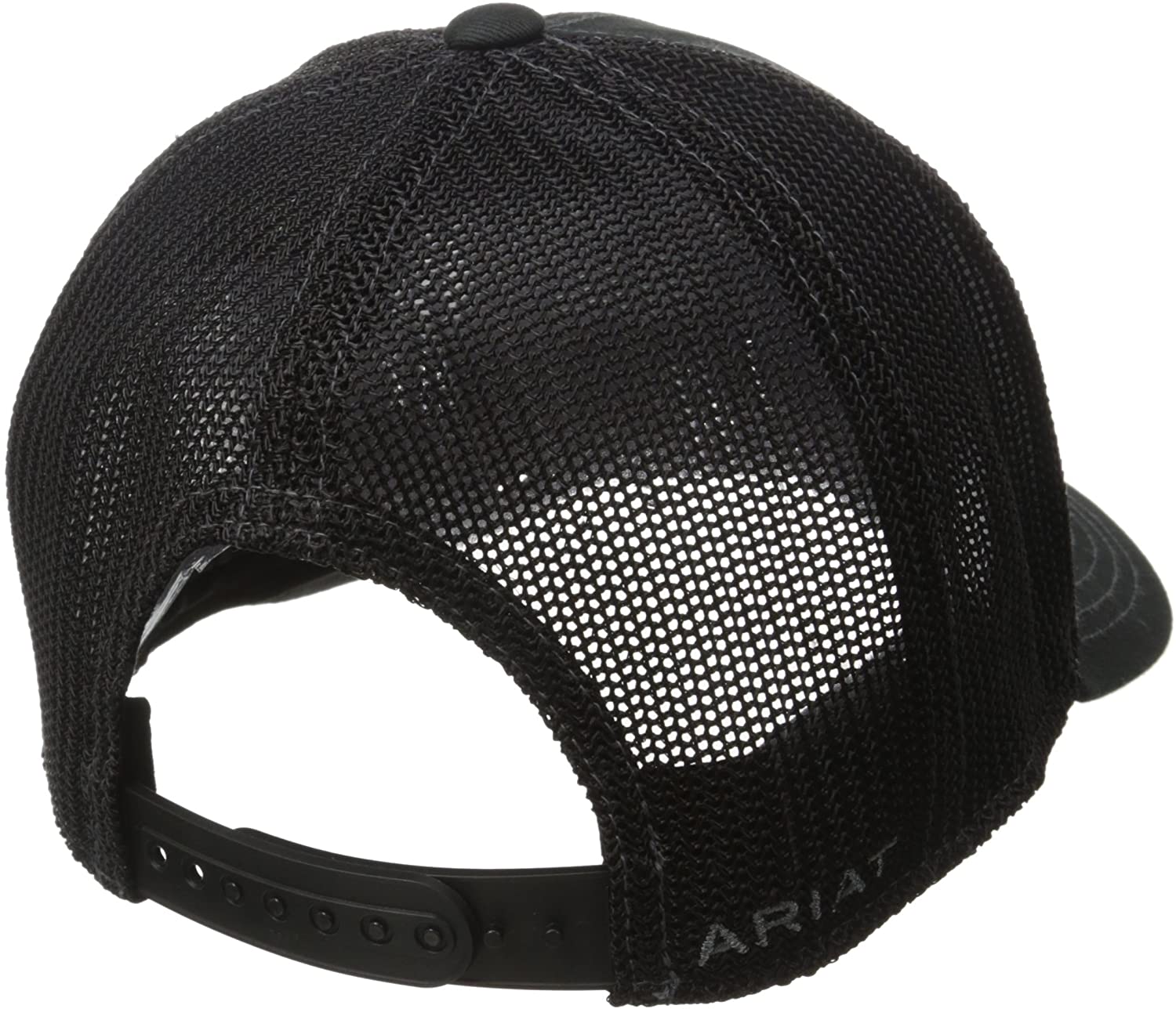 Black Ariat Youth Corner Shield Logo Loyal Adjustable Snapback Cap Hat 