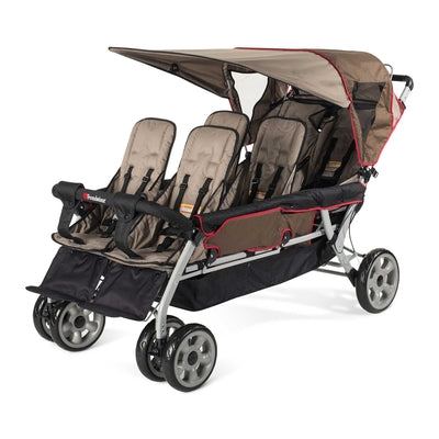 6 child stroller