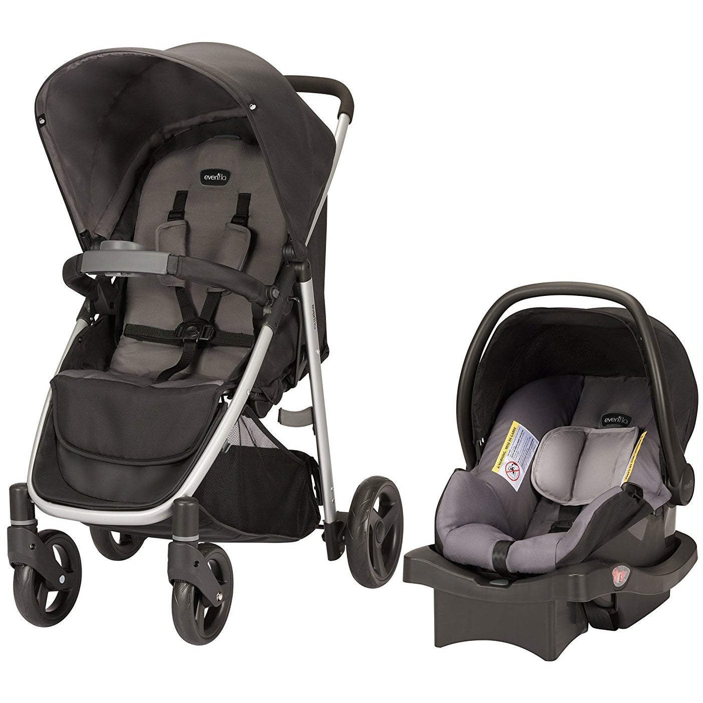 evenflo grey stroller