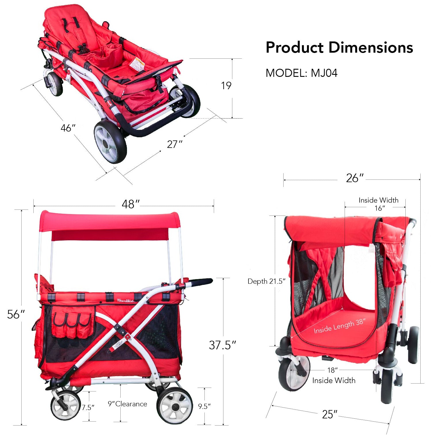 red wagon stroller