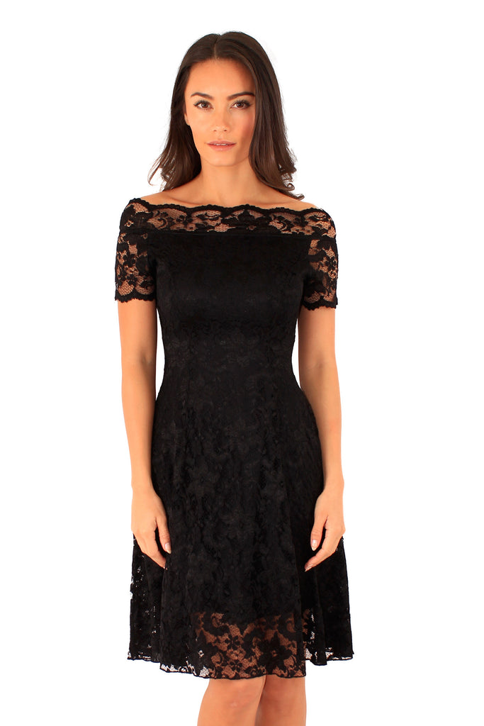 Black Lace Skater Dress – Bridget's Boutique