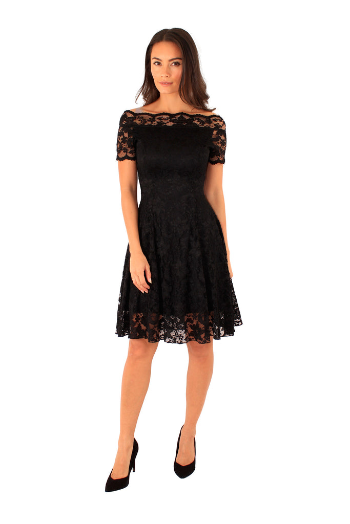 Black Lace Skater Dress – Bridget's Boutique