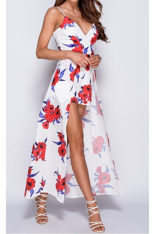 Tropical Print Multi Strap Maxi Dress – Bridget's Boutique