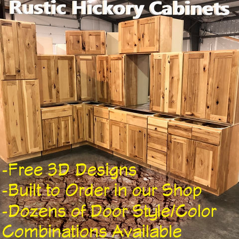 Rustic Hickory Shaker Cabinets