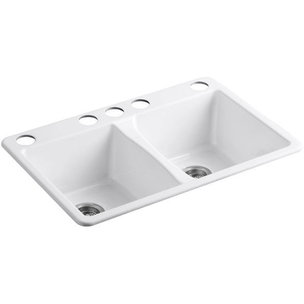 全品送料0円 おはし商店Kohler k-3821 3-na Vault Large three-holeと単一のキッチンシンク蛇口ドリル  ステンレススチール並行輸入