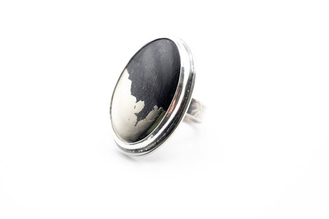 δαχτυλίδι με μαύρη πέτρα ασημένιο χειροποίητο