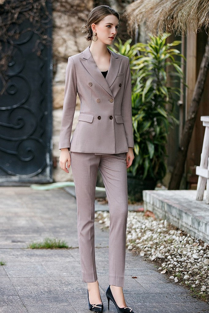 Office Set (Blazer & Pants) Light purple set - $