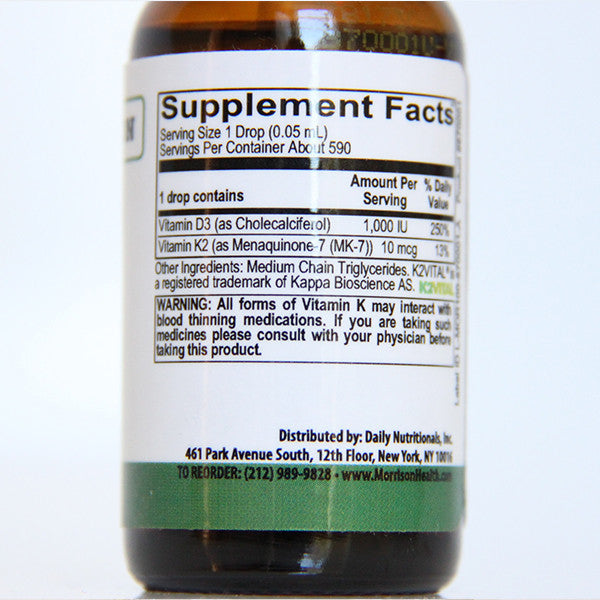 Liquid Vitamin D3 & K2 for Immunity, Healthy Bones and ...
