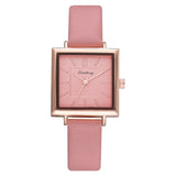 Top Brand Women Bracelet Square Watch Contracted Leather Crystal Wristwatches Women Dress Ladies Quartz Clock Dropshiping - one46.com.au