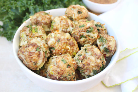 kale chicken meatballs