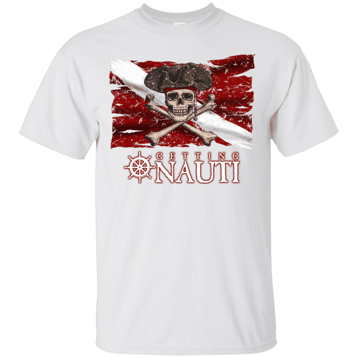 Pirate Dive Flag - Cotton T-Shirt – Getting Nauti