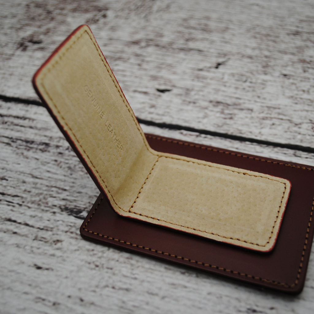 monogram leatherology moneyclip