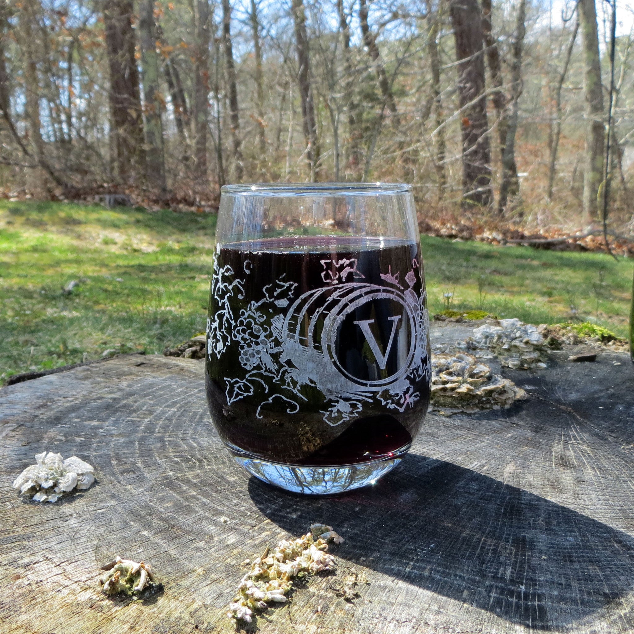 Custom Designed Stemless Wine Glasses Donebetter 3098