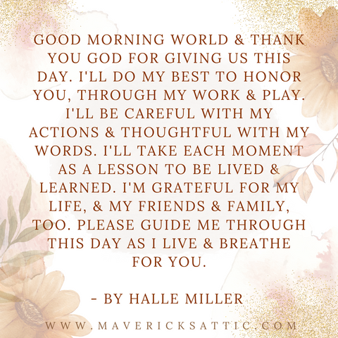 Good Morning Prayer - Maverick's Attic Vintage Co.