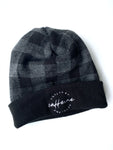 Fueled by Caffeine & Chaos Plaid Beanie [ships in 3-5 business days]