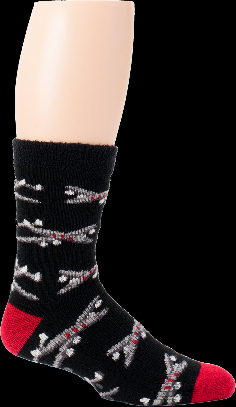 men's non skid slipper socks