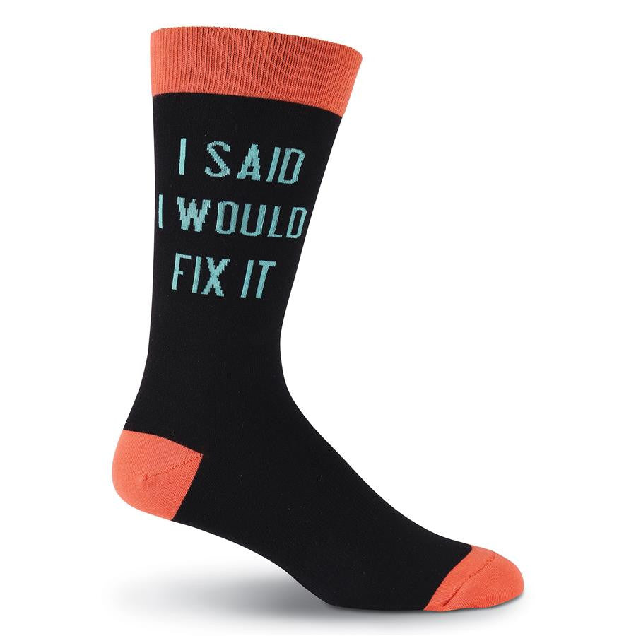 K Bell Mens I Said I Would Fix It Sock – Socks by My Foot Fetish