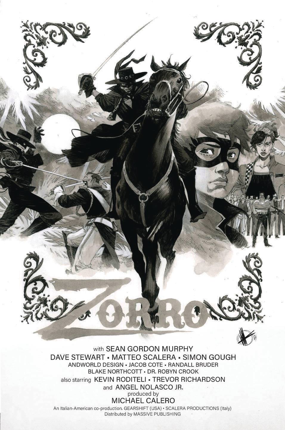 ZORRO: MAN OF THE DEAD #1 (OF 4) CVR F 1:10 INCV SCALERA Signed by Sean Murphy 1:10