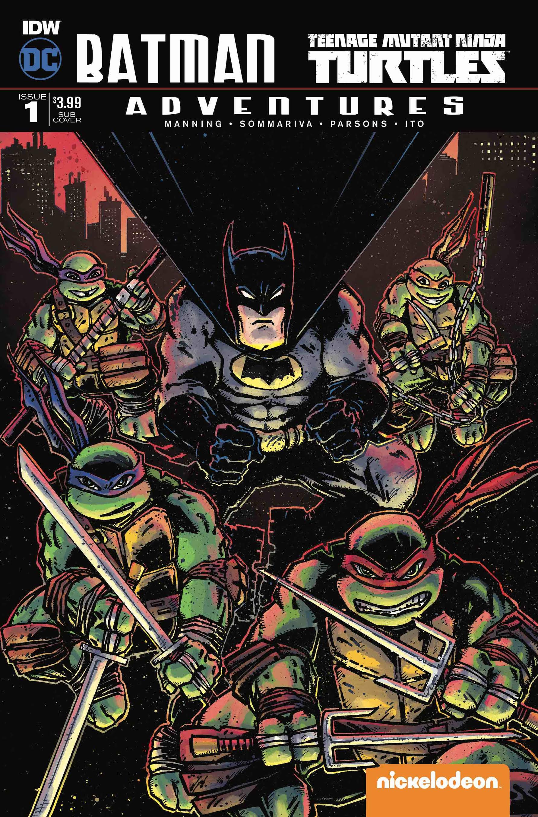 Batman / Teenage Mutant Ninja Turtles Adventures #1 Sub Cover B – Fun Box  Monster Emporium