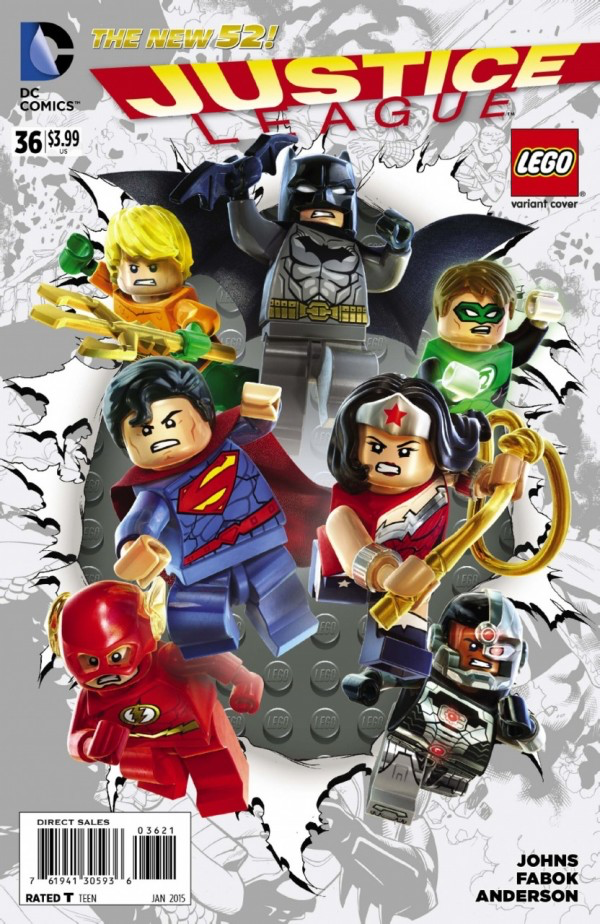 JUSTICE LEAGUE #36 (2011 New 52 Series) Lego Variant Cover – Fun Box  Monster Emporium