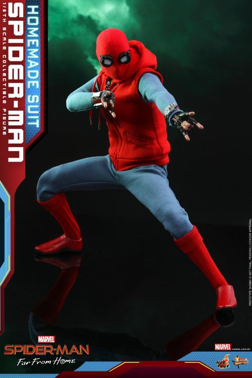 Spider-Man: Far From Home MMS552 Spider-Man (Homemade Suit Ver.) 1/6th –  Fun Box Monster Emporium